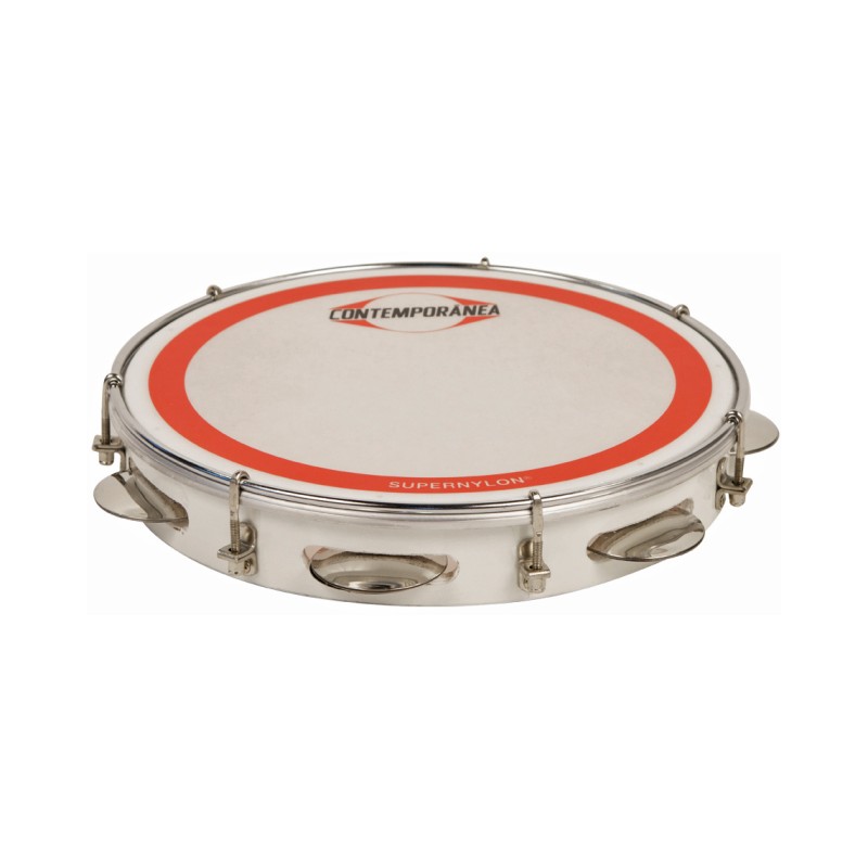 Pandeiro 10" formica blanc - peau super nylon - Pro